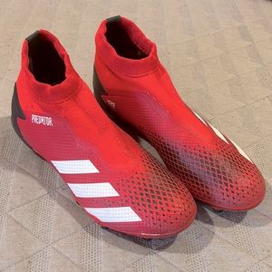 Adidas Predator Mutator 20.3 Laceless; Size 8.5; Color: Red/Black